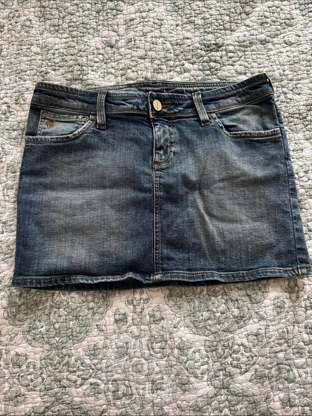 Women's Blue Denim Mini Skirt